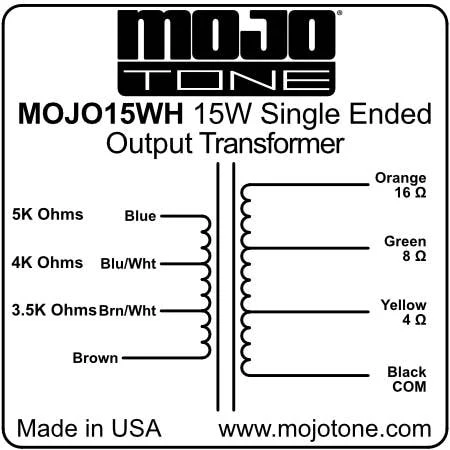 15W Single Ended Output Transformer (3.5K 4K 5K Primary) - Image 2