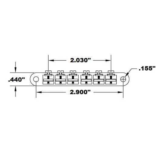 American Made Non-Wired ABR-1 Bridge (Nickel) - Image 3