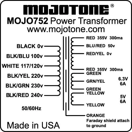 Bassman / Pro / Super Power Transformer 125P5D - Image 2
