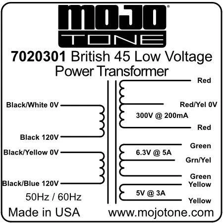 British 45 Low Voltage Power Transformer - Image 2