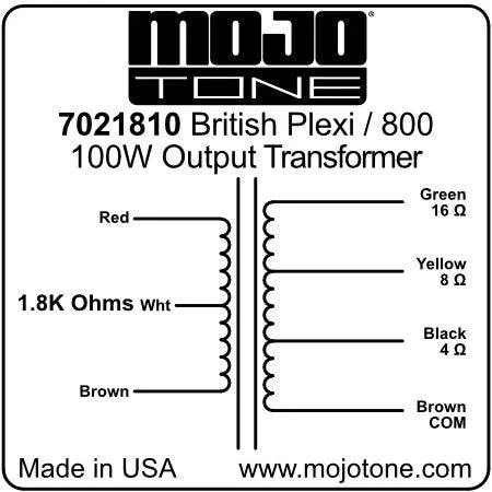 British Style Plexi/800 100W Output Transformer (Direct Replacement for the Marshall® JCM800) - Image 2