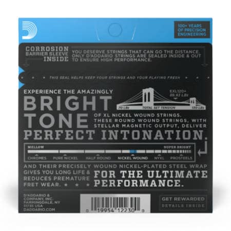 D'Addario EXL120+-3D Nickel Wound Electric Guitar Strings, Super Light Plus, 9.5-44, 3 Sets - Image 2