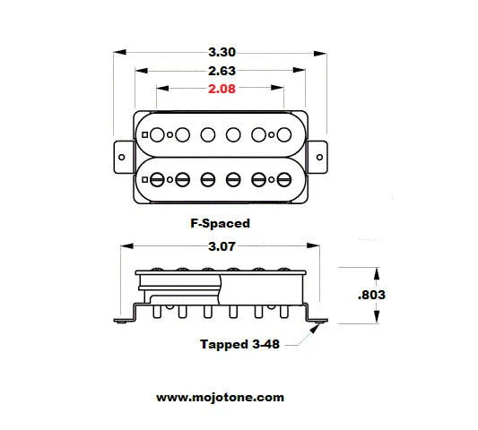 Dustie Waring Tomahawk Gen 2 Humbucker Pickup - Image 3