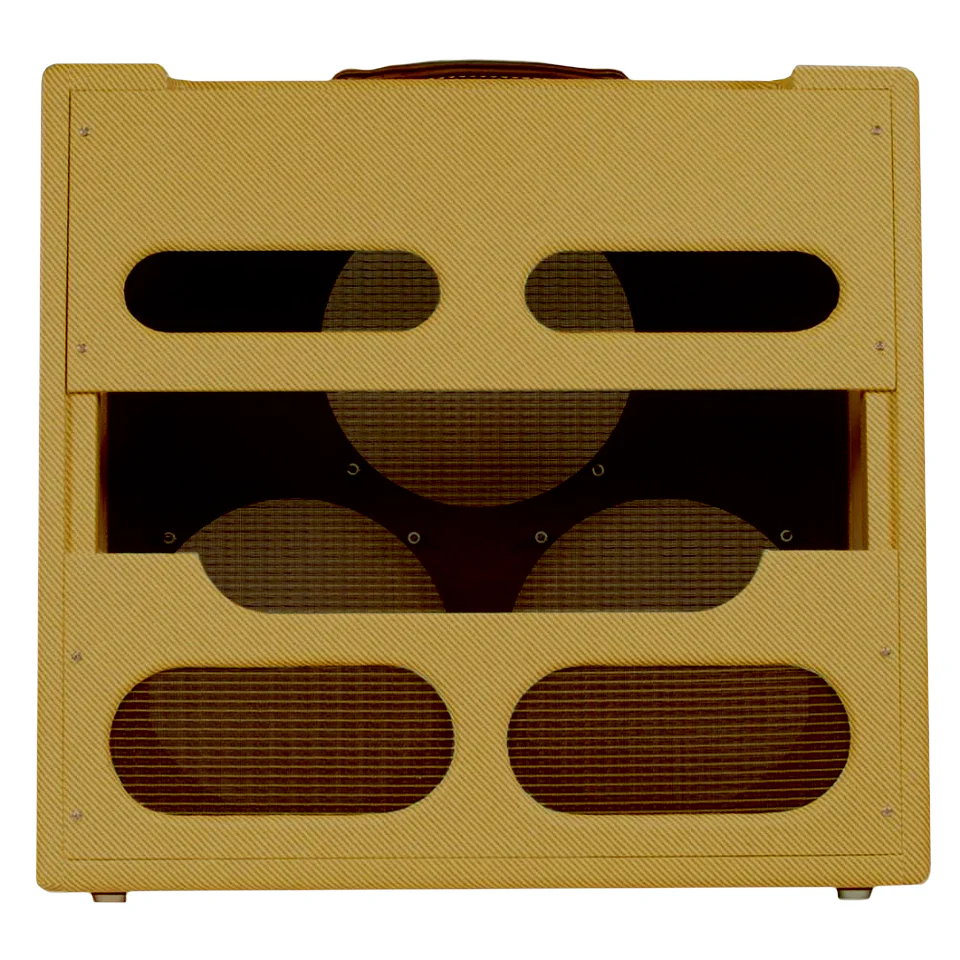 Fender Tweed Bandmaster 3x10 Combo Guitar Amp Cabinet with Lacquered Tweed Finish - Image 3