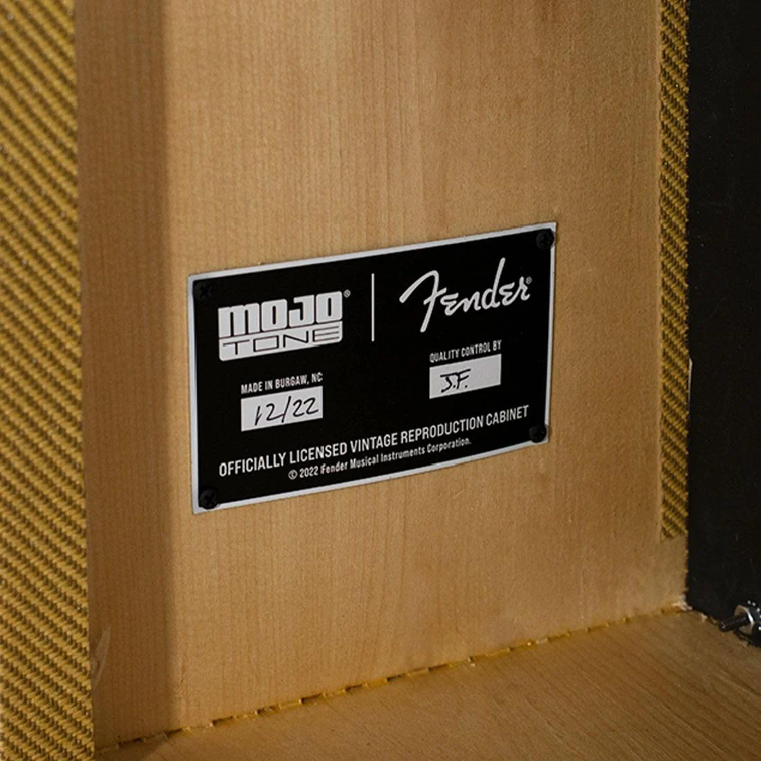 Fender Tweed Pro Junior 1x12 Combo Guitar Amp Cabinet with Lacquered Tweed Finish - Image 6