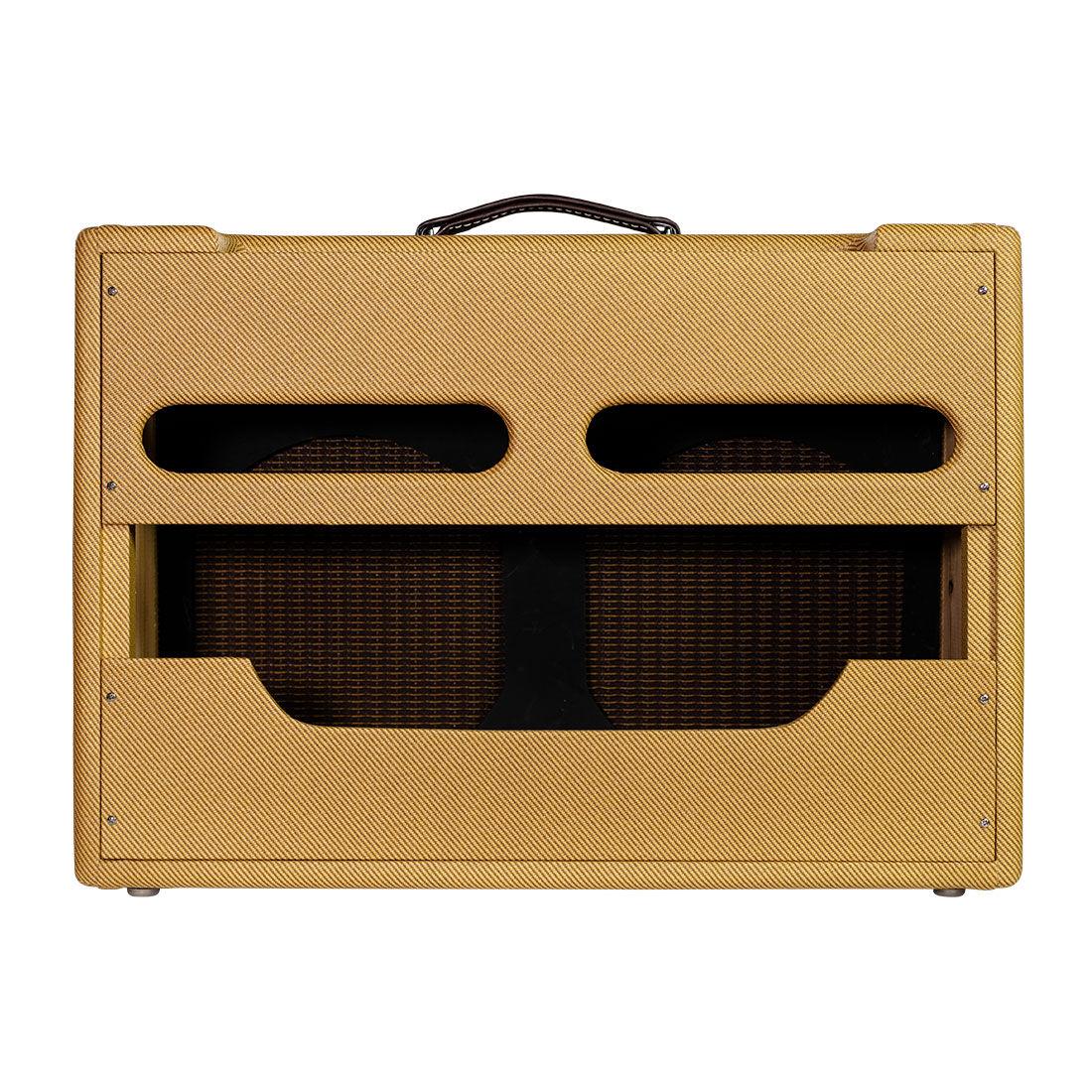 Fender Tweed Twin High Power Style 2x12 Guitar Amp Combo Cabinet with Lacquered Tweed Finish - Image 4