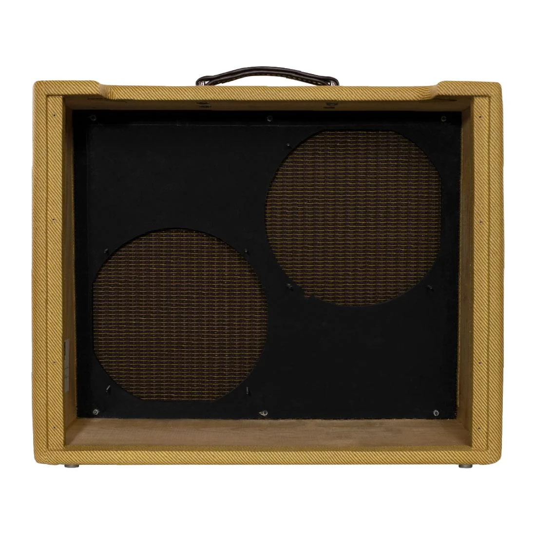 Fender Tweed Twin Low Power Style 2x12 Combo Guitar Amp Cabinet with Lacquered Tweed Finish - Image 4