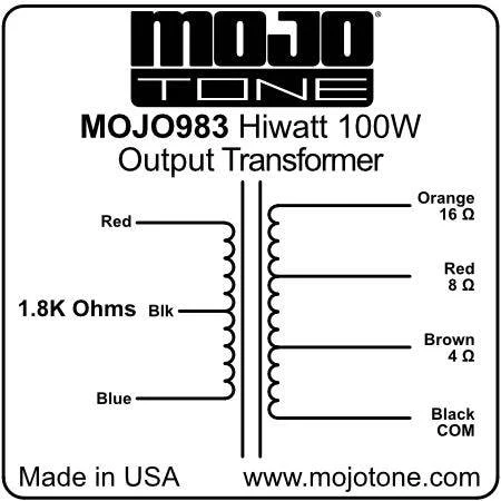 Hiwatt 100 Watt Output Transformer - Image 2