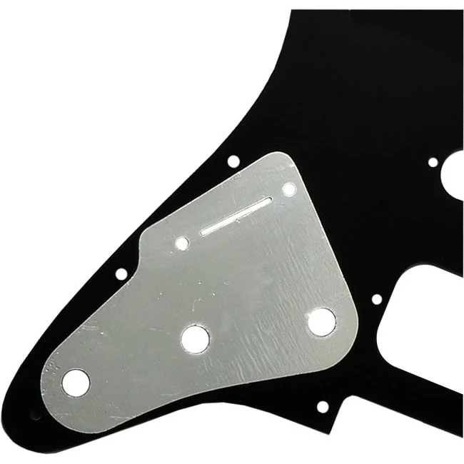 HSS Deluxe Strat Pickguard (Black 3-Ply) - Image 2