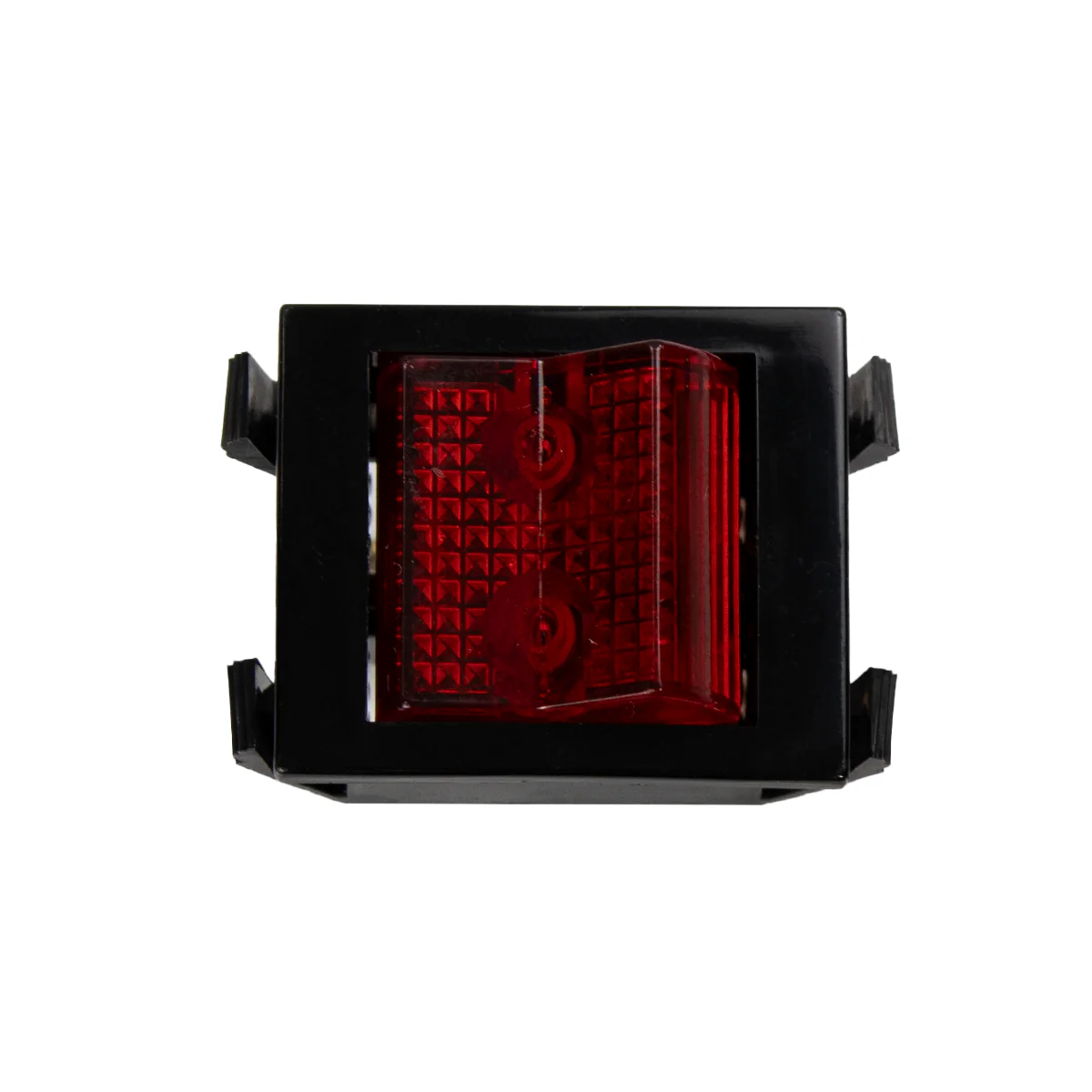 Illuminated Red Rocker Switch DPST 4 Lug - Image 2