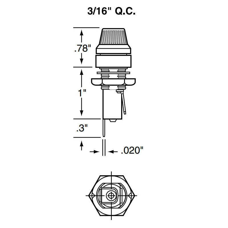 Modern Fender Blackface Style Fuse Holder - Image 3