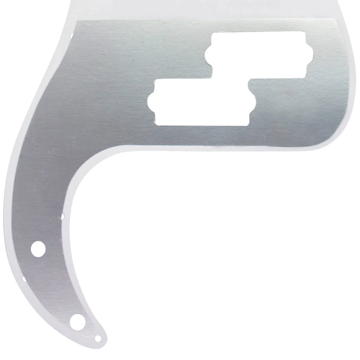 Mojotone Electric Guitar Pickguard for Precision Bass Gloss White 3 Ply - Image 2