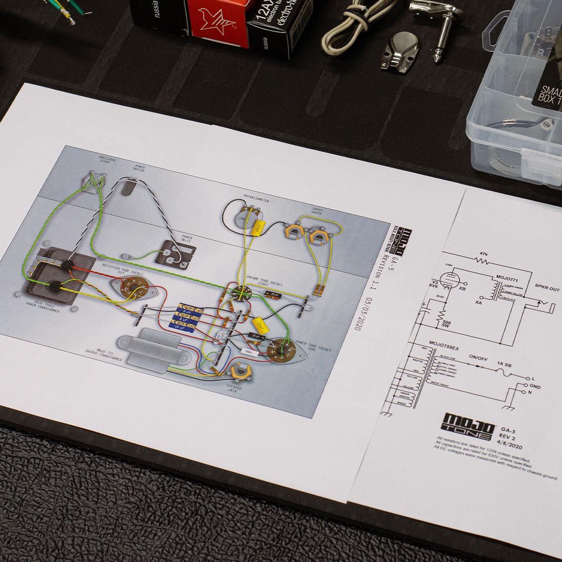Mojotone GA-5 Style Guitar Tube Amp Kit - Image 10