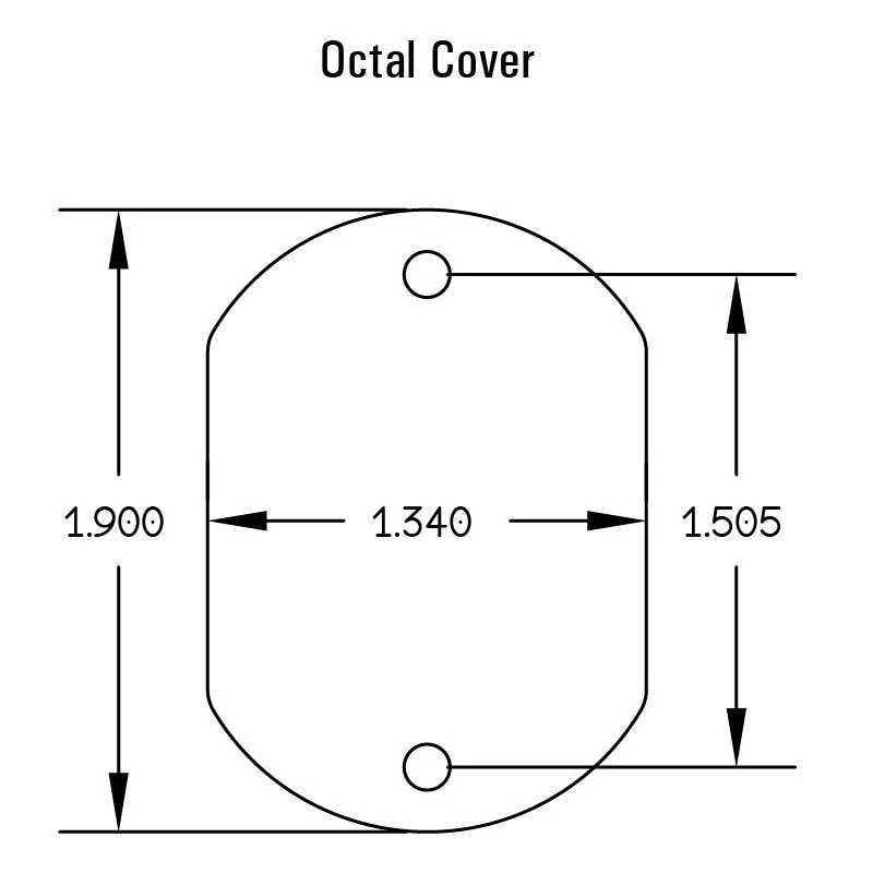 Octal Socket Hole Cover Plate - Image 2