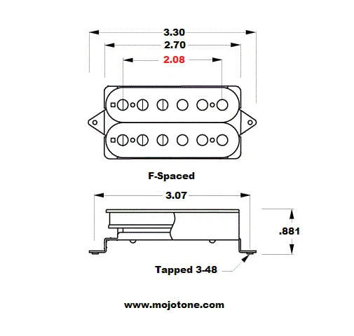 Paul Waggoner Hornet Gen2 Humbucker Pickup - Image 3