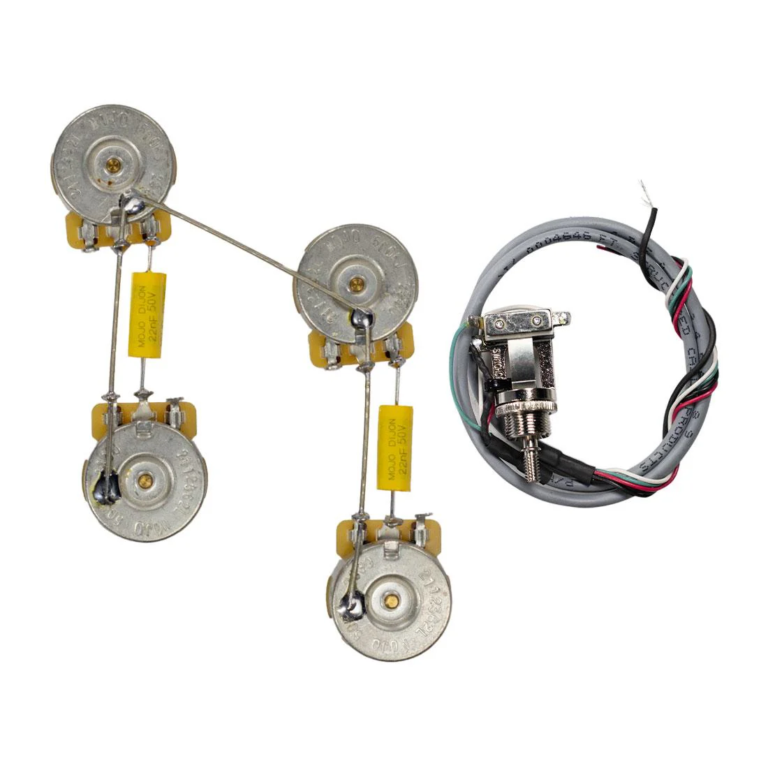 Pre-Wired Les Paul Guitar Wiring Harness (Long Shaft) - Image 4