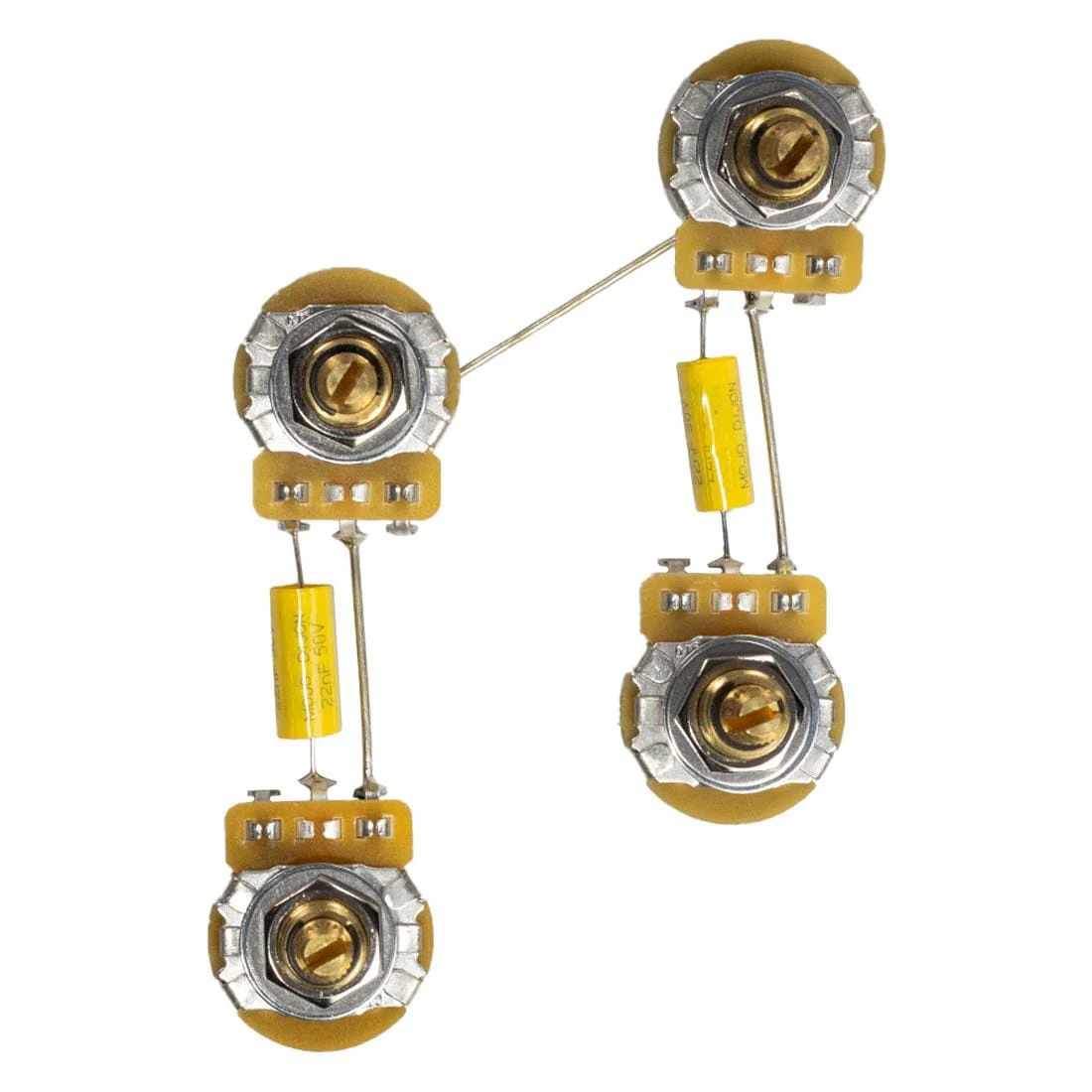 Pre-Wired Les Paul Guitar Wiring Harness (Short Shaft) - 3 Way Switch Not Included - Image 3