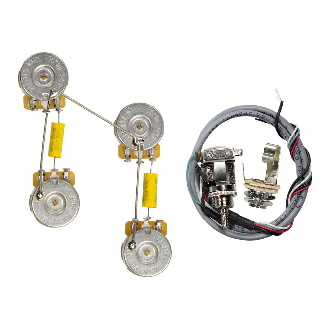 Pre-Wired Les Paul Guitar Wiring Harness (Short Shaft) - Image 4