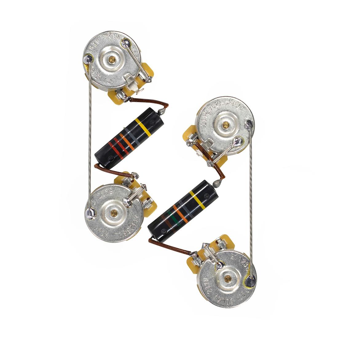 Pre-Wired Premium Historic Les Paul Wiring Harness (Long Shaft) - Image 2