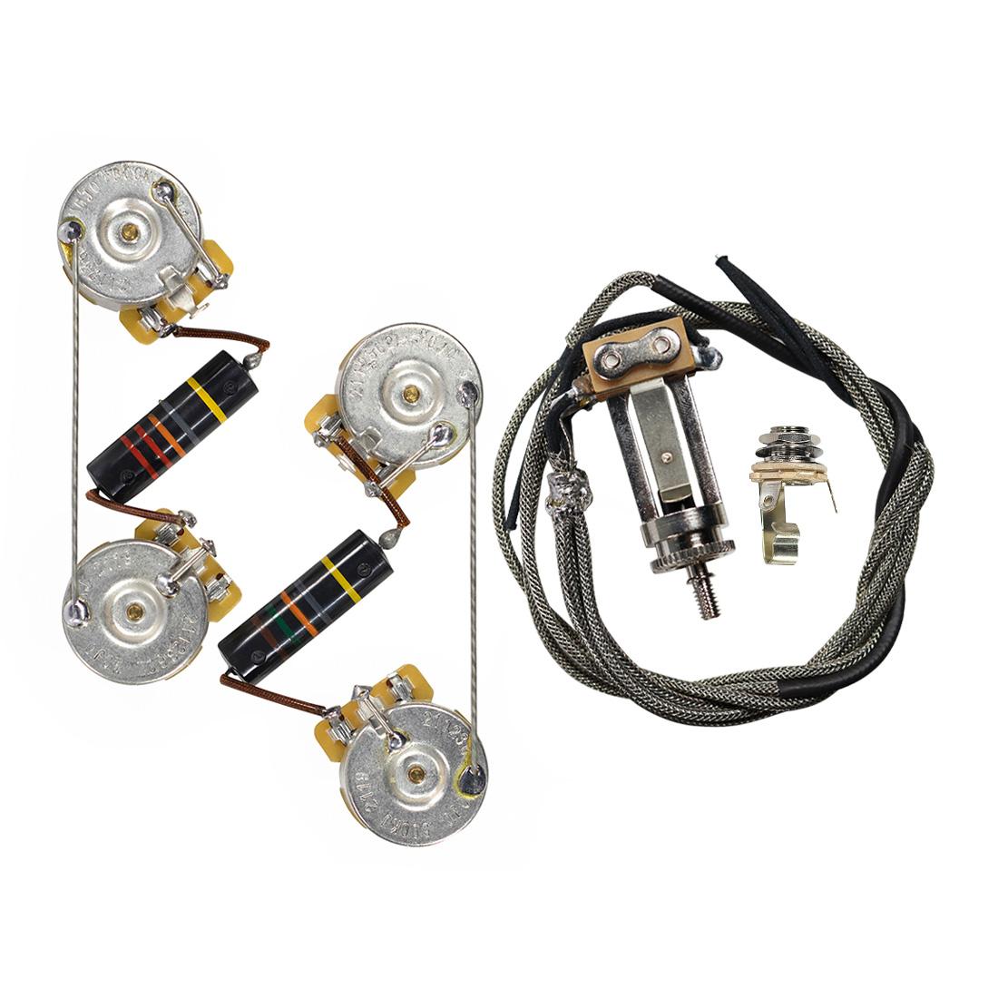 Pre-Wired Premium Historic Les Paul Wiring Harness (Long Shaft) - Image 3