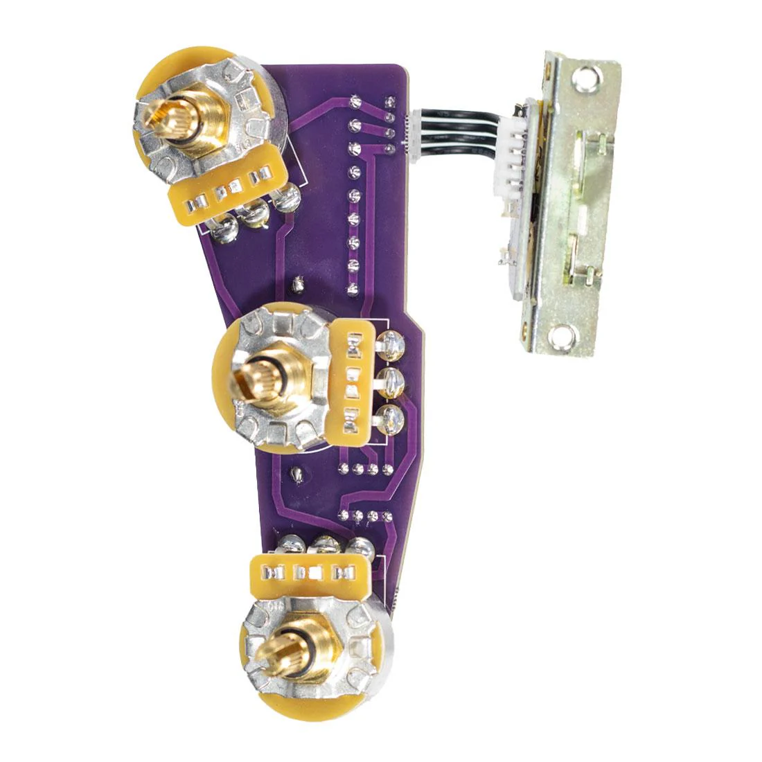Solderless Convertible Strat Guitar Wiring Harness- 250K Potentiometers Single Coil Pickup Version - Image 3
