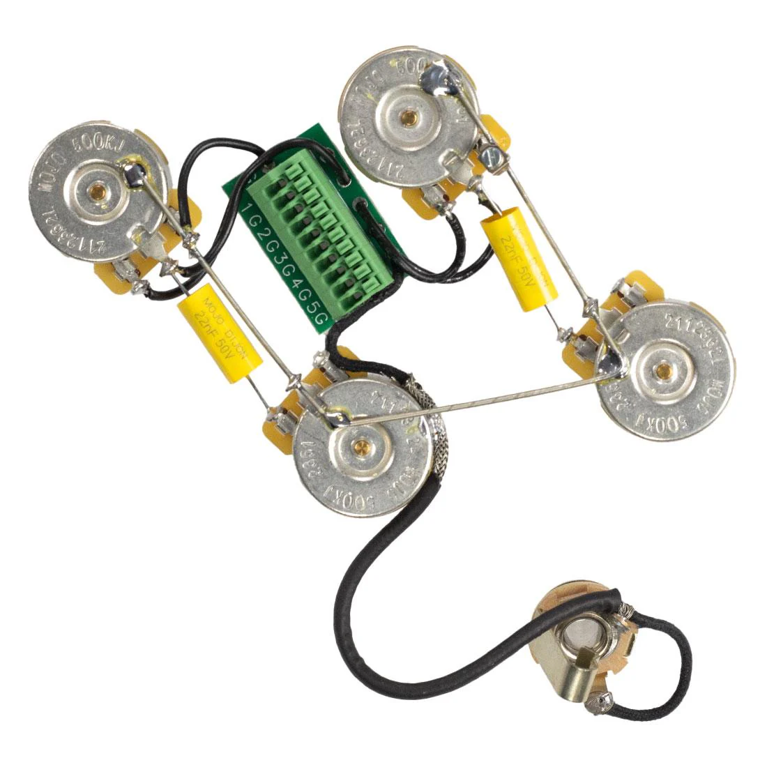 Solderless Les Paul Guitar Wiring Harness (Long Shaft) - Image 2