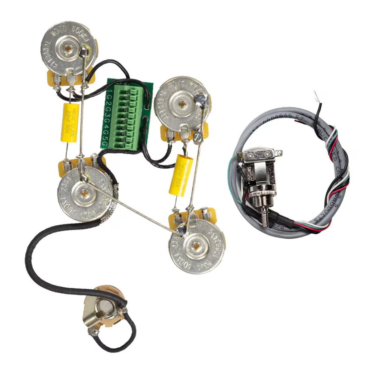 Solderless Les Paul Guitar Wiring Harness (Long Shaft) - Image 4