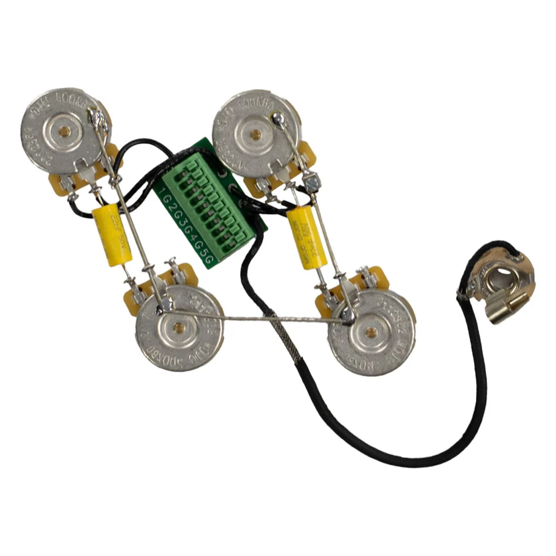Solderless Les Paul Guitar Wiring Harness (Short Shaft) - Image 2