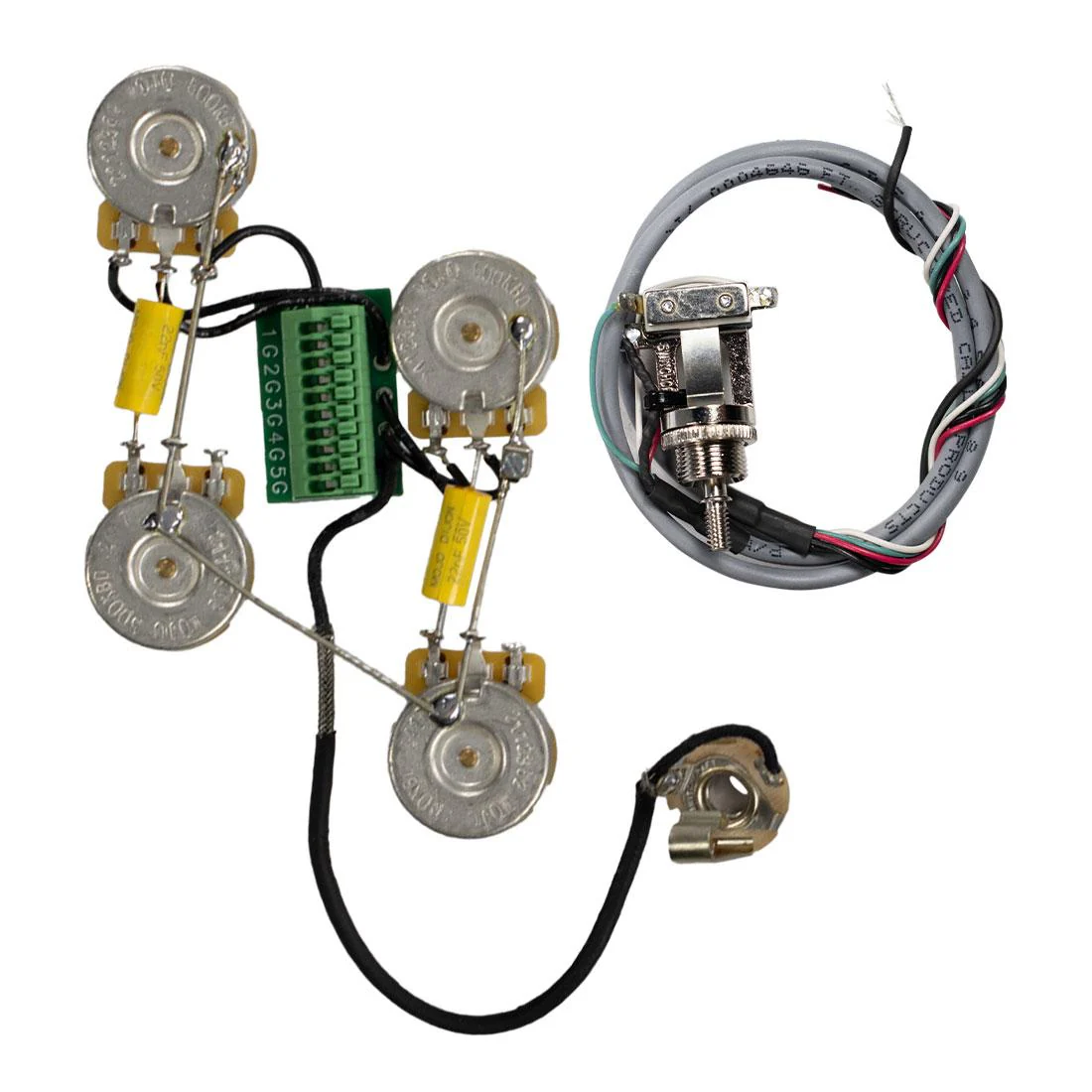Solderless Les Paul Guitar Wiring Harness (Short Shaft) - Image 4