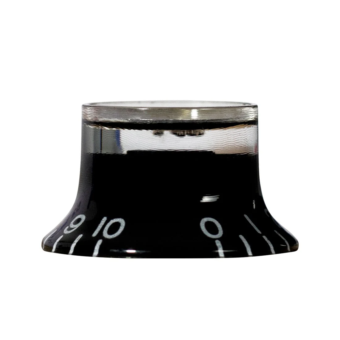 Top Hat Tone Knob (Black/Gold) - Image 3