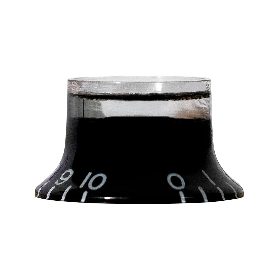 Top Hat Tone Knob (Black/Silver) - Image 3